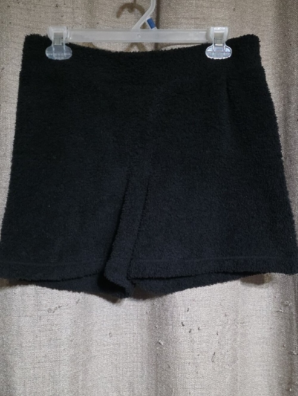 PINK Victoria's Sleepwear SZ M Secret Black Teddy Marshmellow Knit Shorts